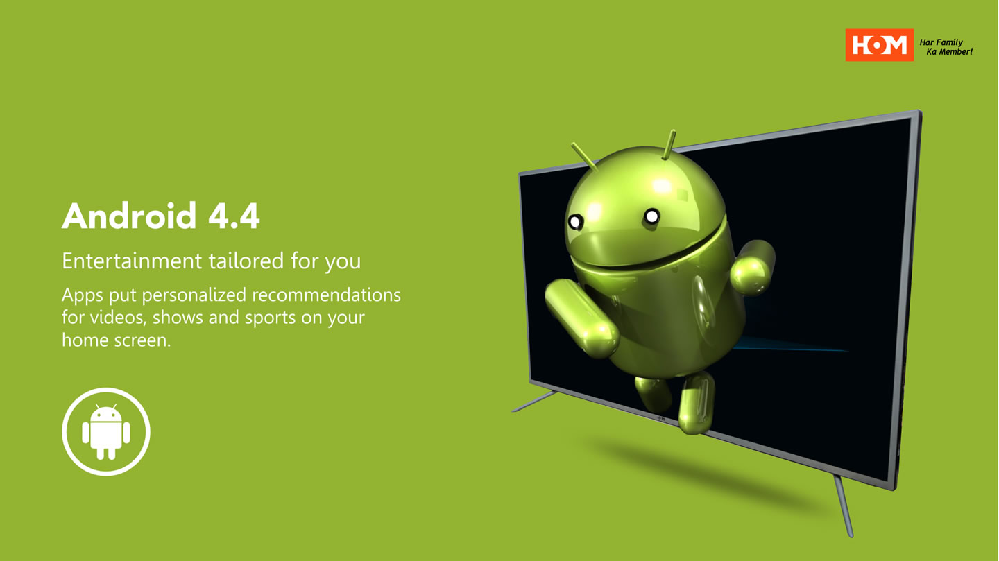 The 55" HOM Smart TV android